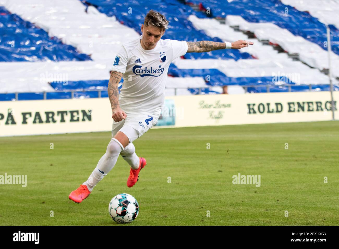 Copenhagen, Denmark. 07th June, 2020. Guillermo Varela (2) of FC Copenhagen seen during the 3F Superliga match between FC Copenhagen and Randers FC at Telia Parken. (Photo Credit: Gonzales Photo/Alamy Live News Stock Photo