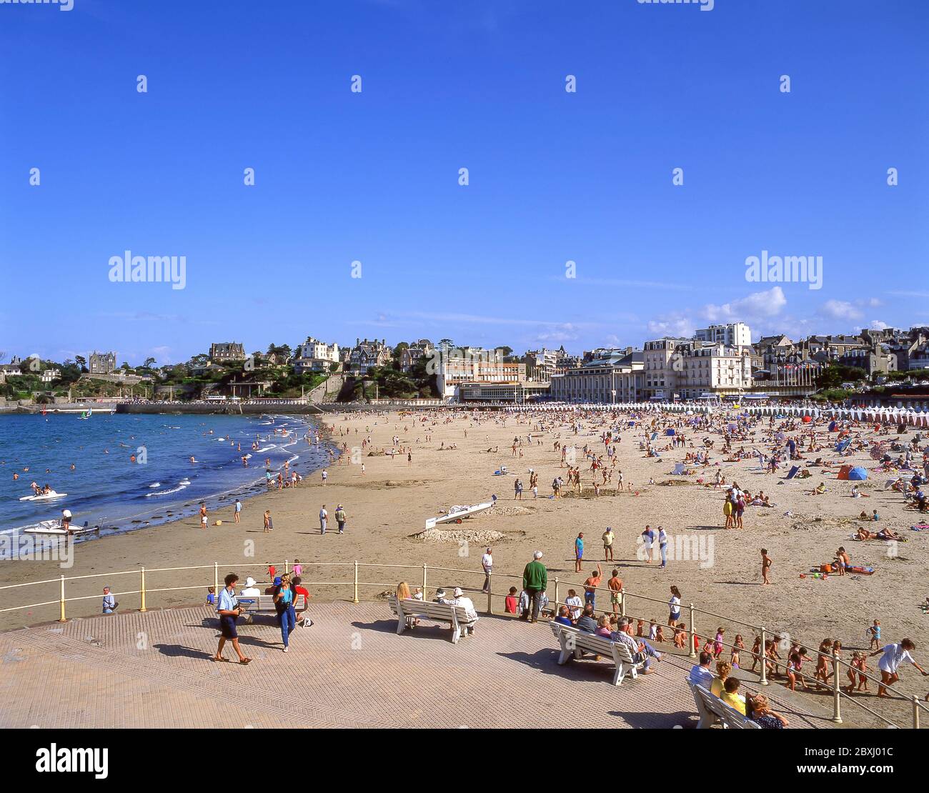 plage-de-l-cluse-dinard-ille-et-vilaine-brittany-france-stock