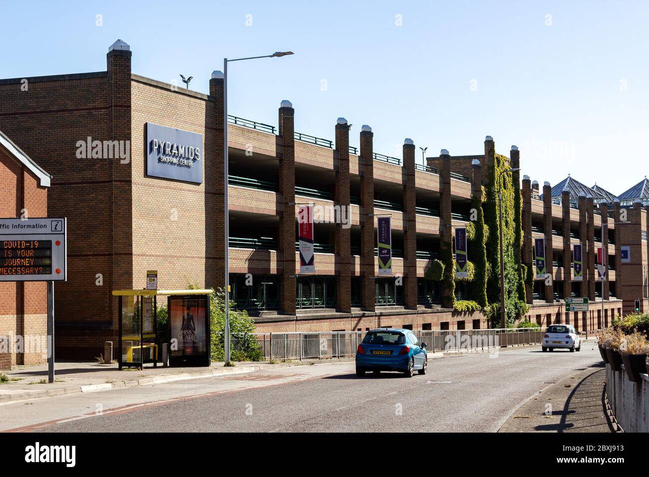 Pyramids shopping centre, large shopping mall in the town centre