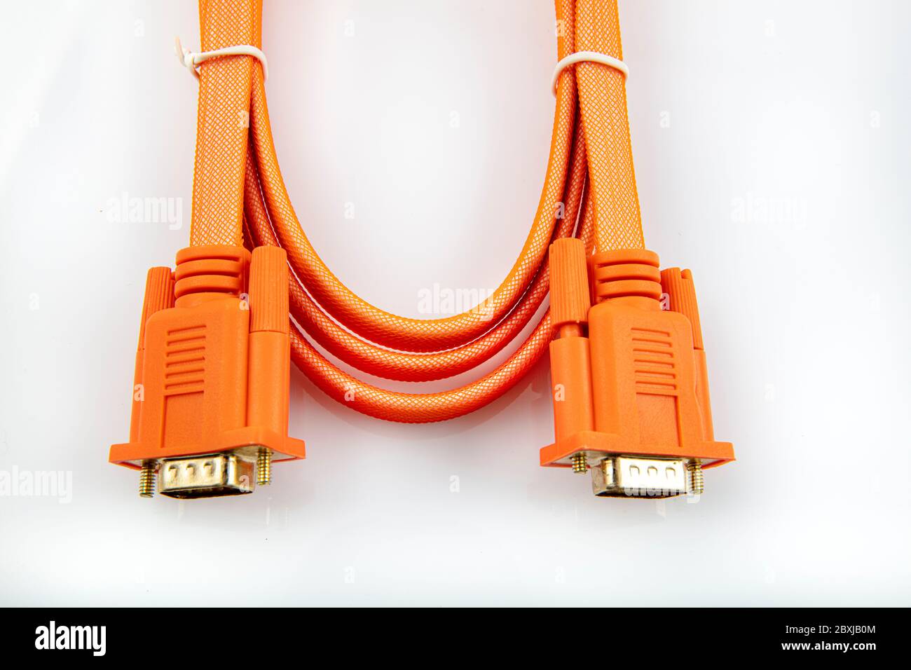 VGA cable use for the connect monitor and mainboard in case computer. VGA  tech pc input cable connector isolated on white background Stock Photo -  Alamy