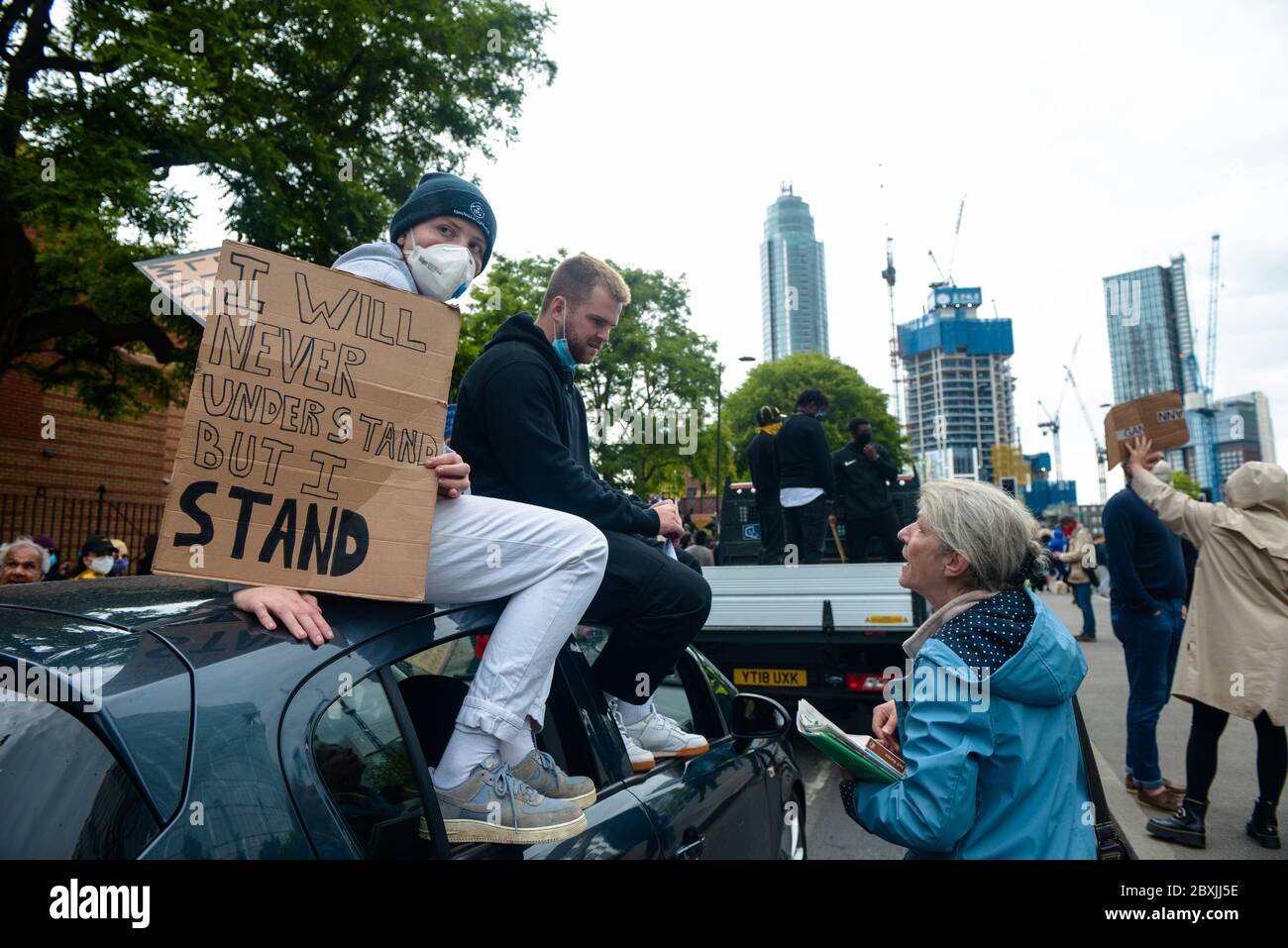 marching for Black Lives Matter , london 7th June 2020, photo Antonio Pagano/Alamy Stock Photo