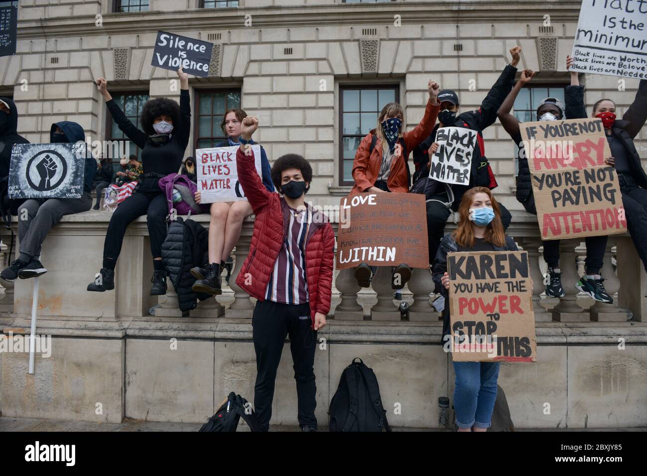 marching for Black Lives Matter , london 7th June 2020, photo Antonio Pagano/Alamy Stock Photo