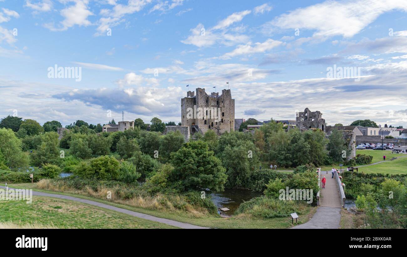 Medieval castle in Trim, County Meath, Ireland Stock Photo Alamy