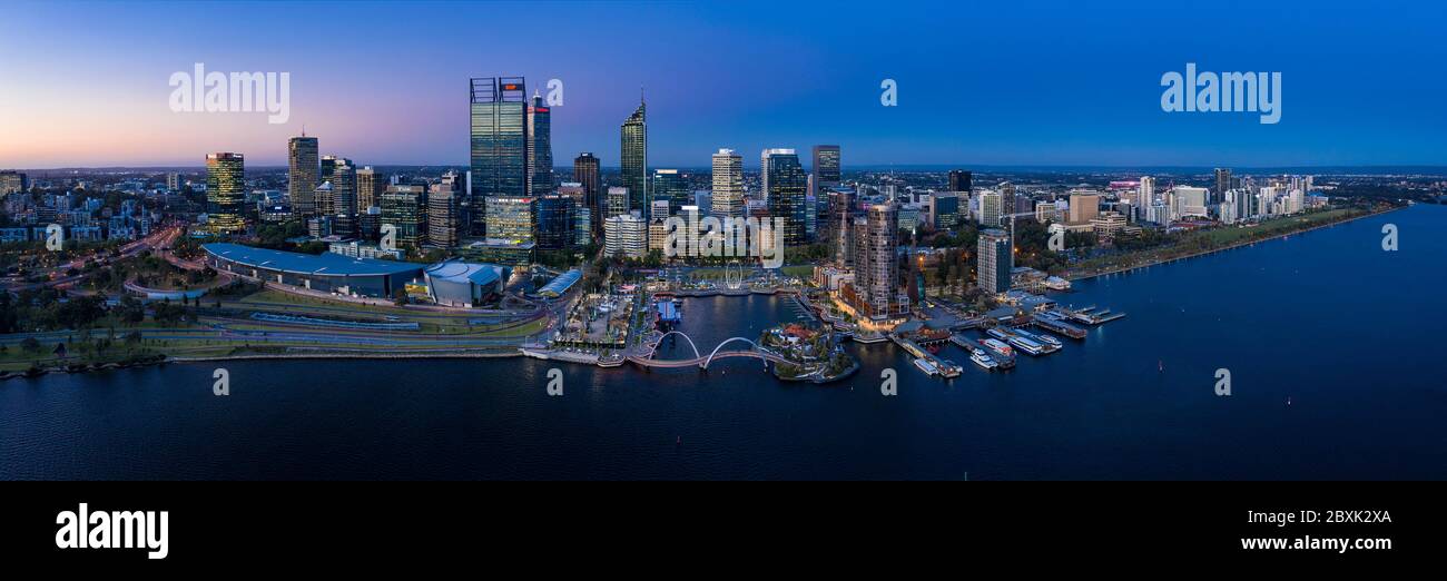 Perth Australia November 5th 2019 Aerial panoramic view of the