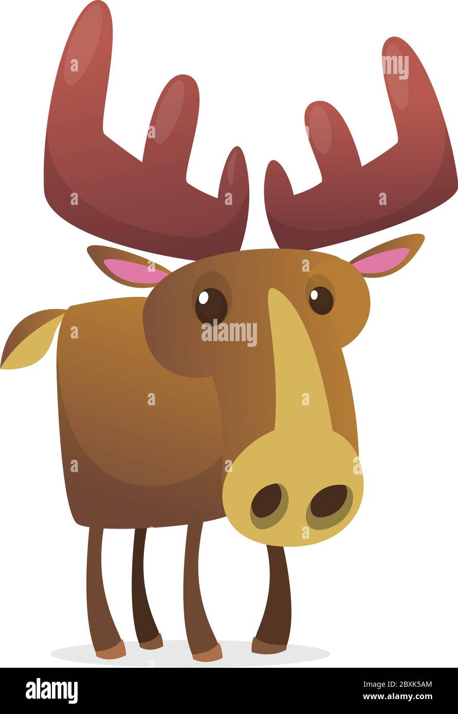 Cute Cartoon Moose Character Wild Forest Animal Collection Baby Education Isolated On White Background Flat Design Vector Illustration Stock Vector Image Art Alamy Cute Cartoon Moose Character Wild Forest Animal Collection Baby Education Isolated On White Background Flat Design Vector Illustration Stock Vector Image Art Alamy