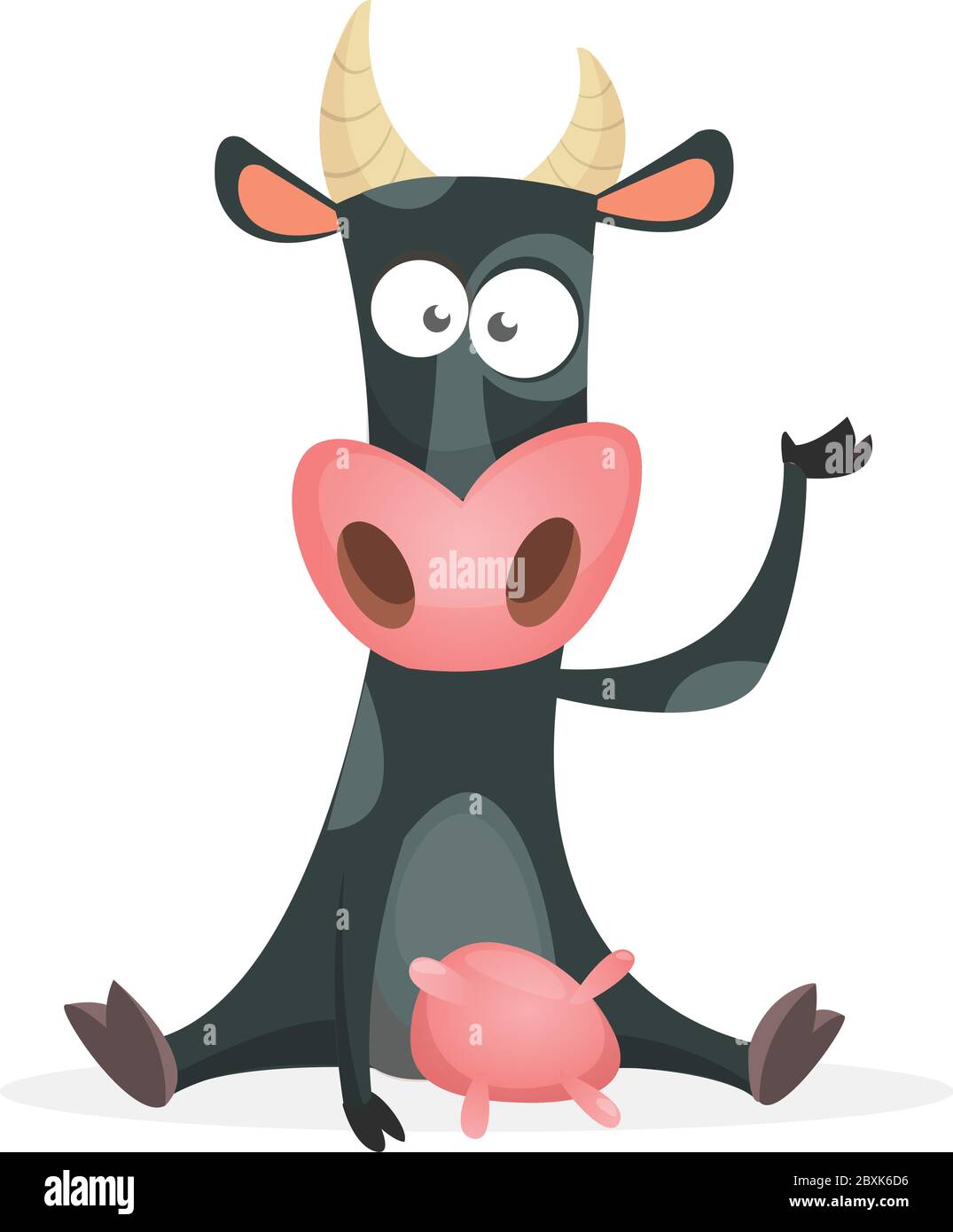 Cow Branding Cartoon
