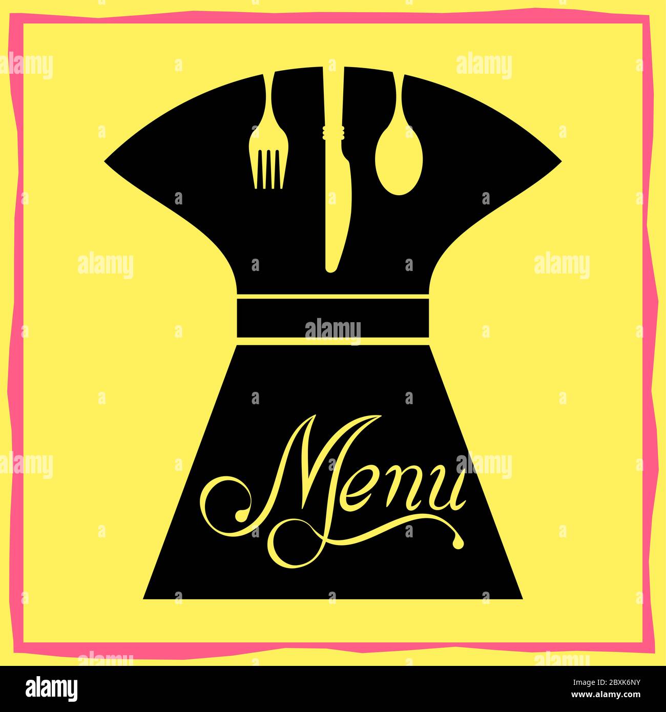 Menu Card Design Template Vector Illustration Stock Vector Image & Art 