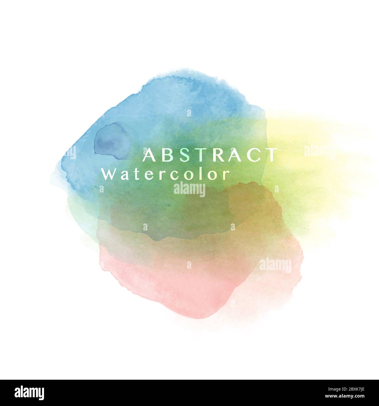 Abstract light surface of watercolor texture for banner background. Stain artistic vector used as being an element in the decorative design of header, Stock Vector