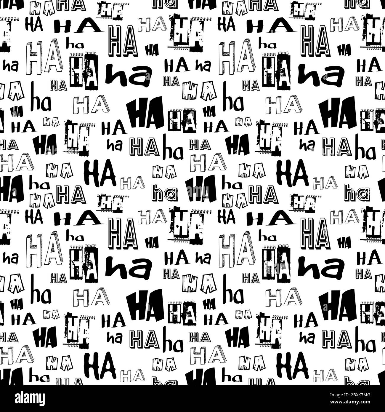 HA HA laugh seamless pattern. LOL LMAO Vector Funny letters background for  joke, prank, comadeian. print, card or web seamless graphic background  Stock Vector Image & Art - Alamy