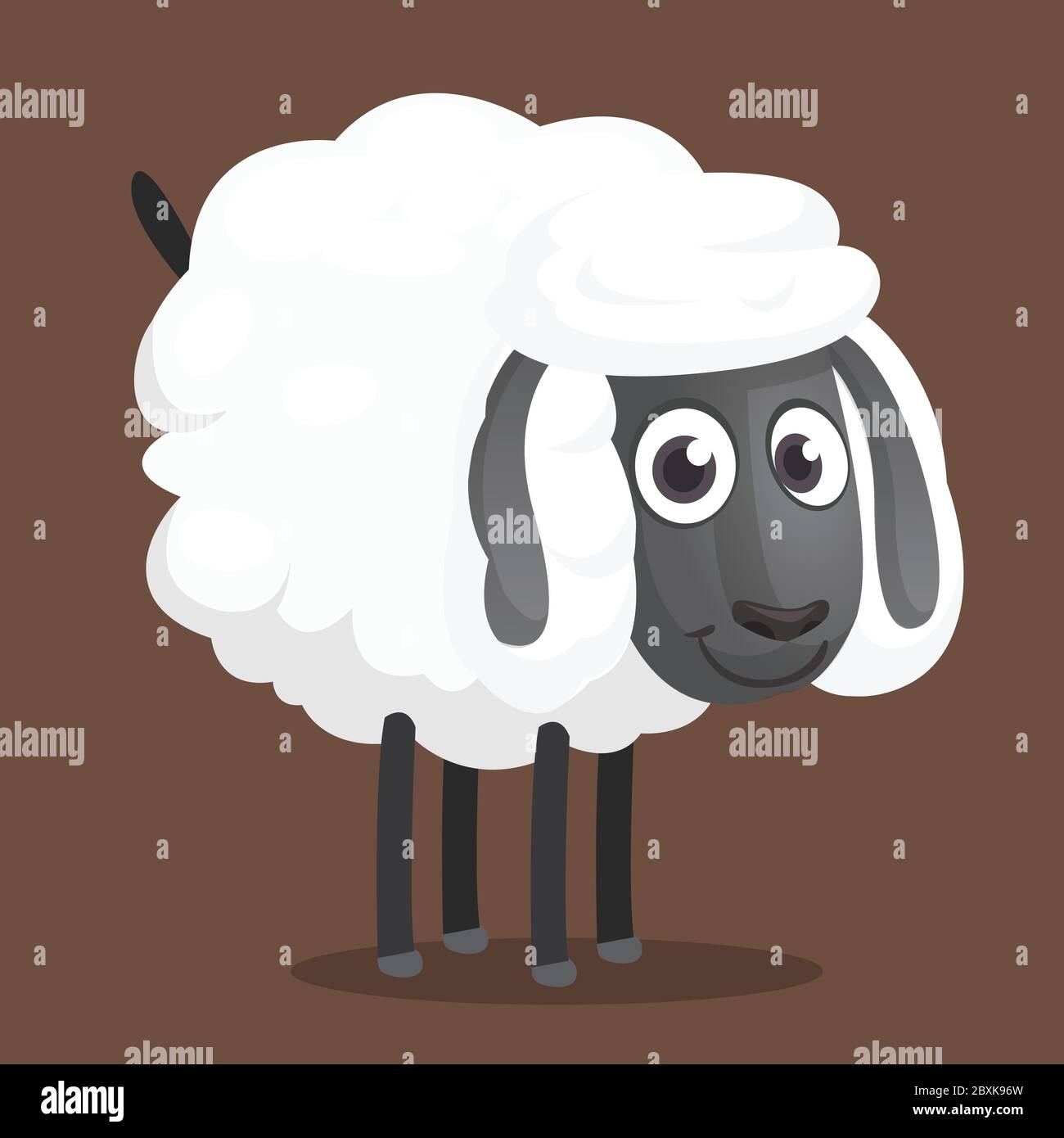 Cute cartoon sheep mascot character. Vector illustration of fluffy sheep feeding. Isolated Stock Vector Image & Art - Alamy Cute cartoon sheep mascot character. Vector illustration of fluffy sheep feeding. Isolated Stock Vector Image & Art - Alamy