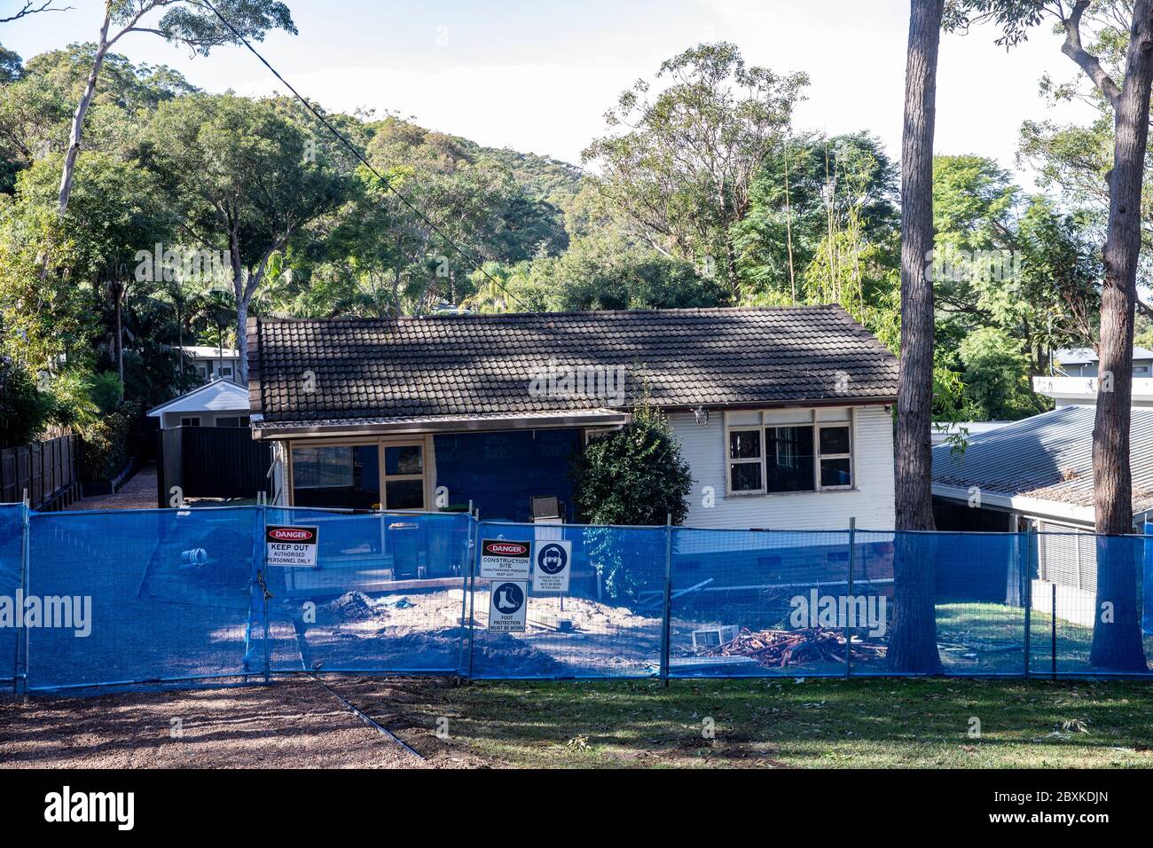 Sydney home builder renovation project on domestic home house,Sydney,Australia Stock Photo