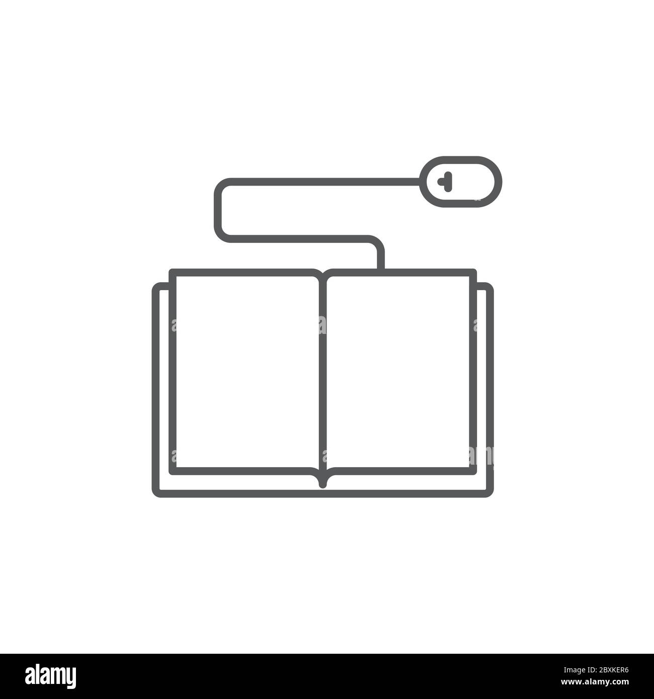 Book with computer mouse vector icon symbol isolated on white ...