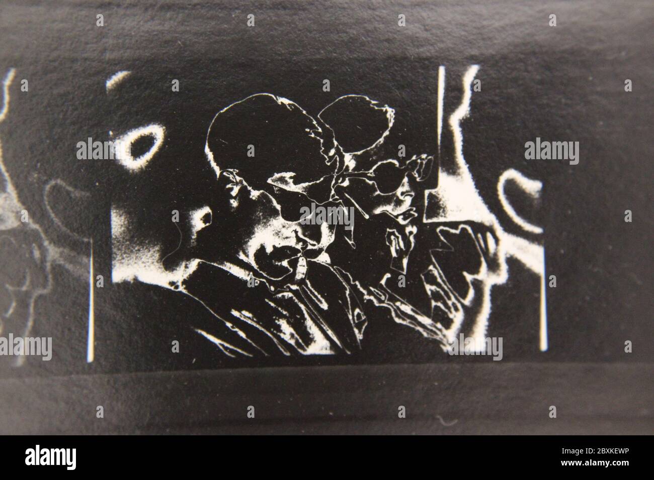 Fine 1970s vintage black and white photography of a man in a dream like ...
