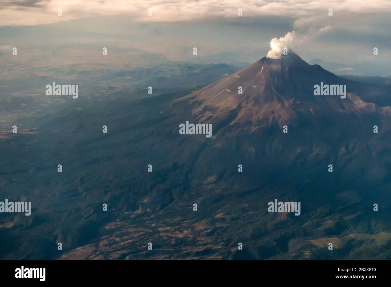 Popocatepetl volcano Mexico Stock Photo