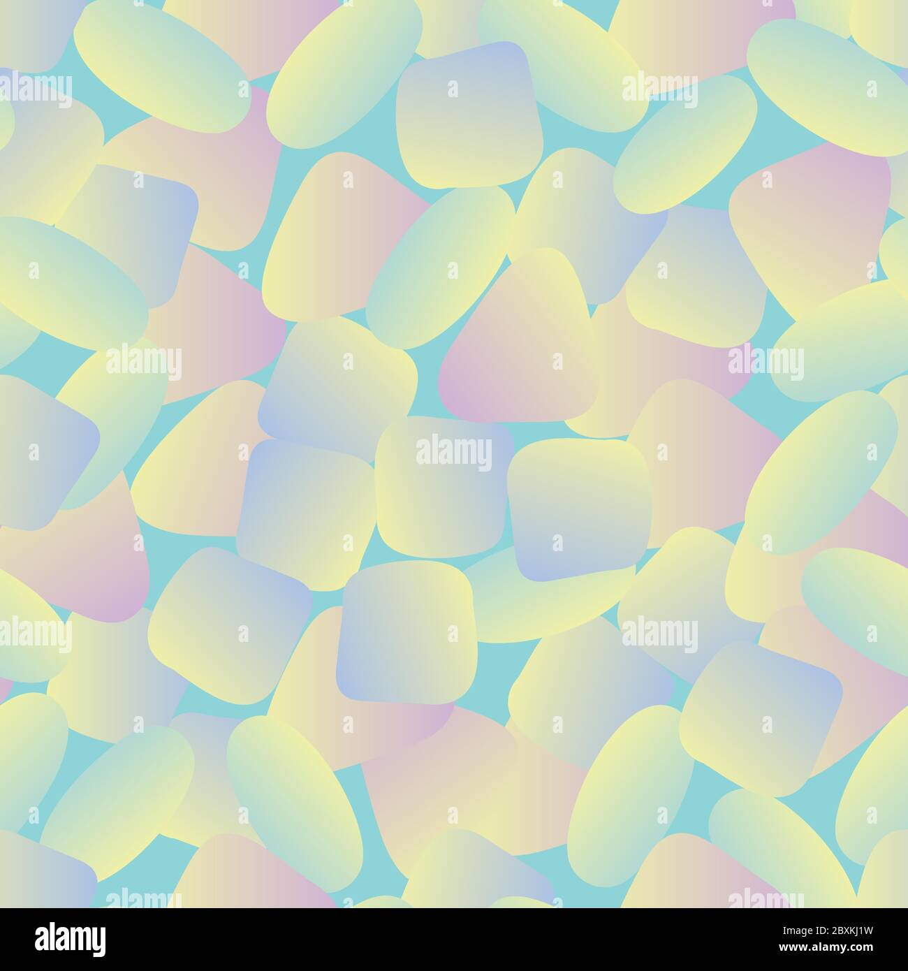 sea glass seamless vector pattern in pastel ombre Stock Vector