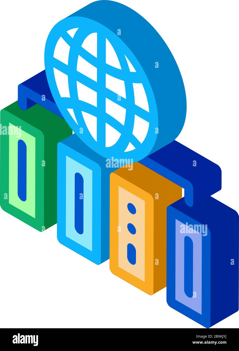 world distribution isometric icon vector illustration Stock Vector ...