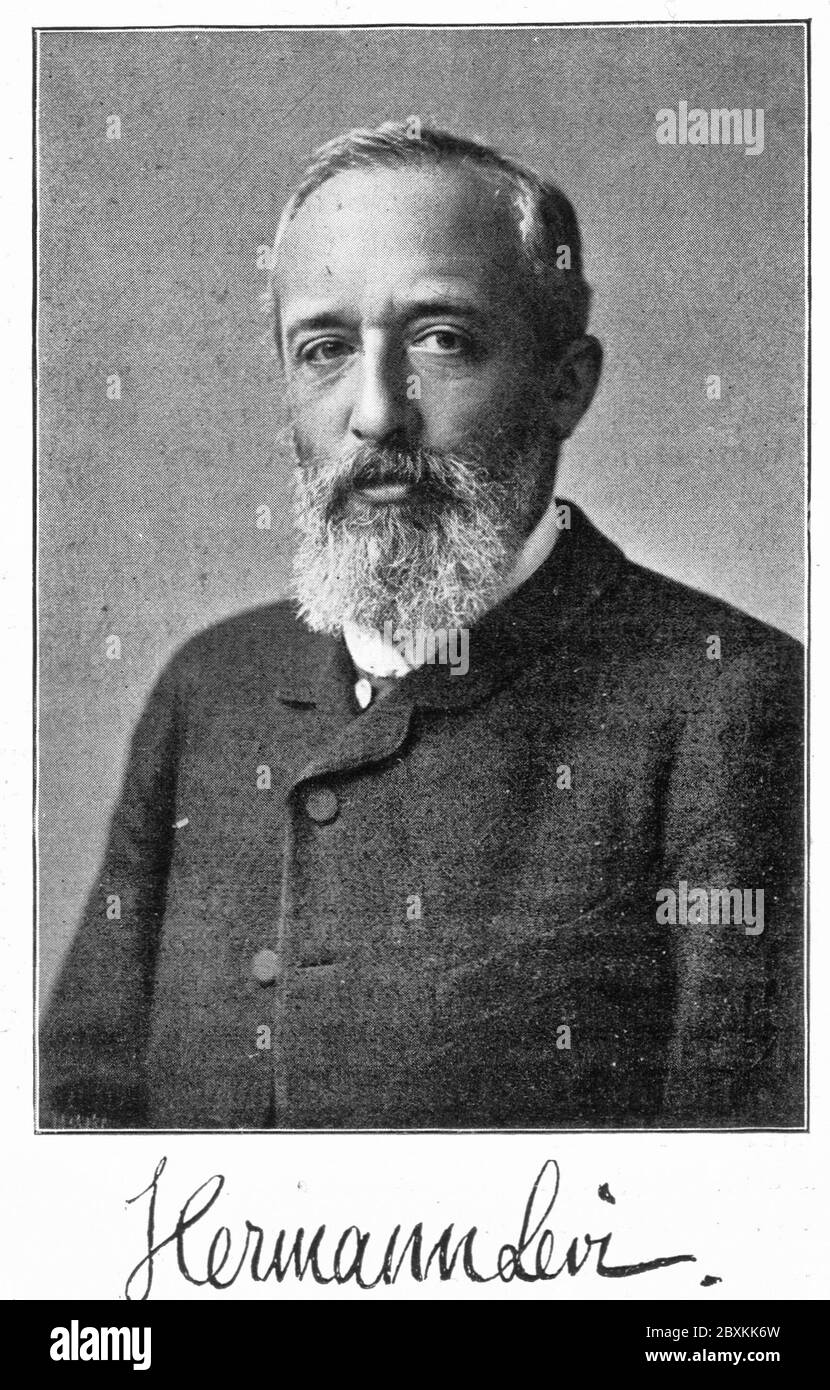 Hermann Levi, conductor, 1839-1900, circa 1900 Stock Photo