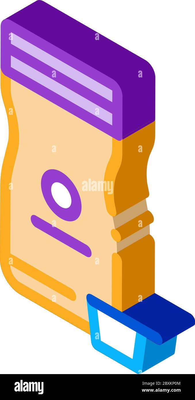 store cream isometric icon vector illustration Stock Vector