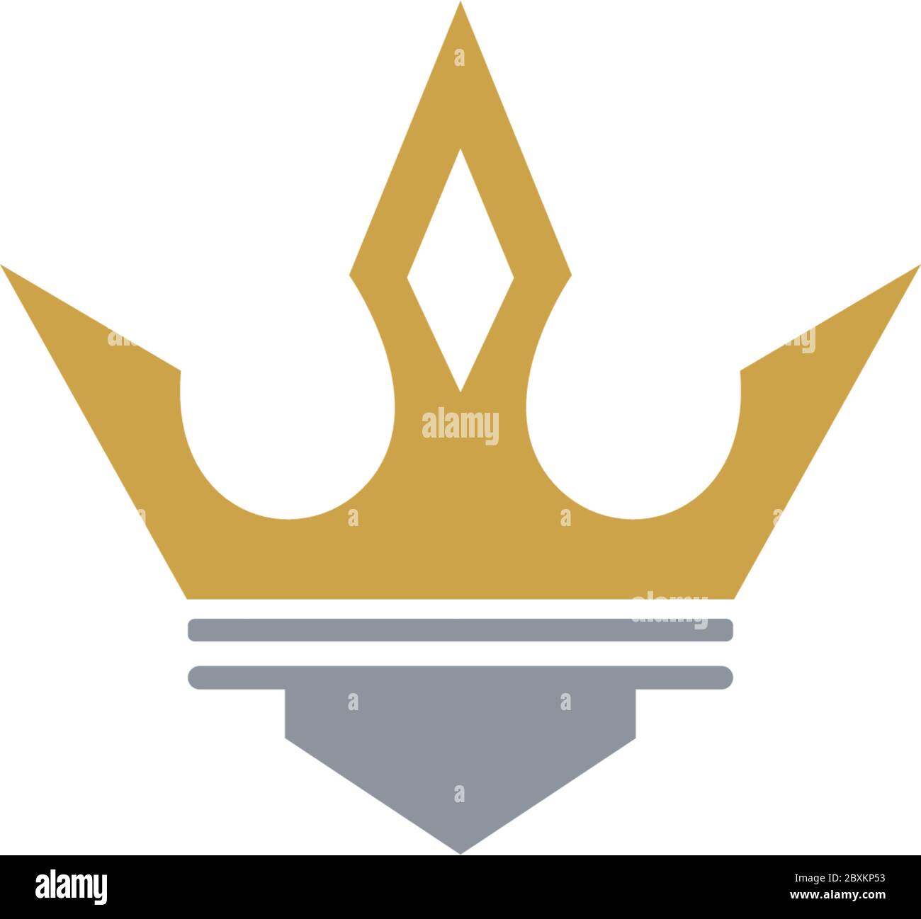 Crown Concept Logo Icon Design Template Stock Vector