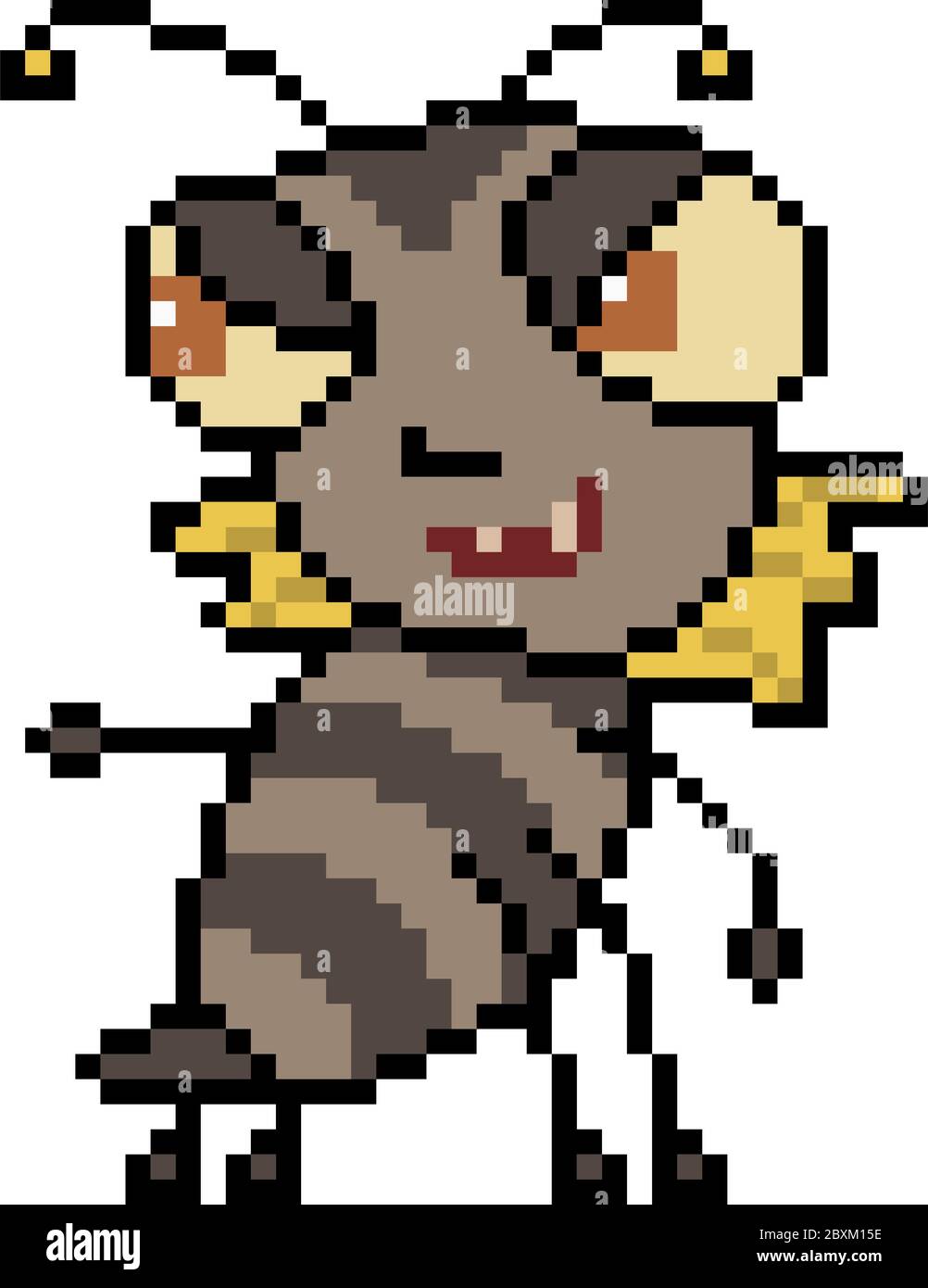 vector pixel art monster isolated Stock Vector Image & Art - Alamy