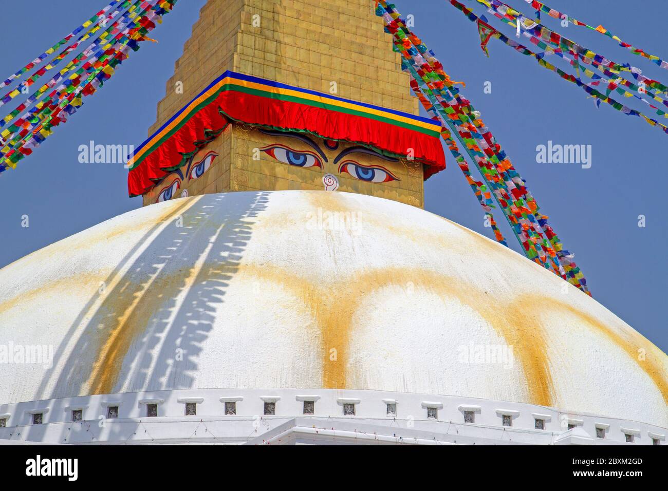 Boudhanath Stupa in Kathmandu Stock Photo