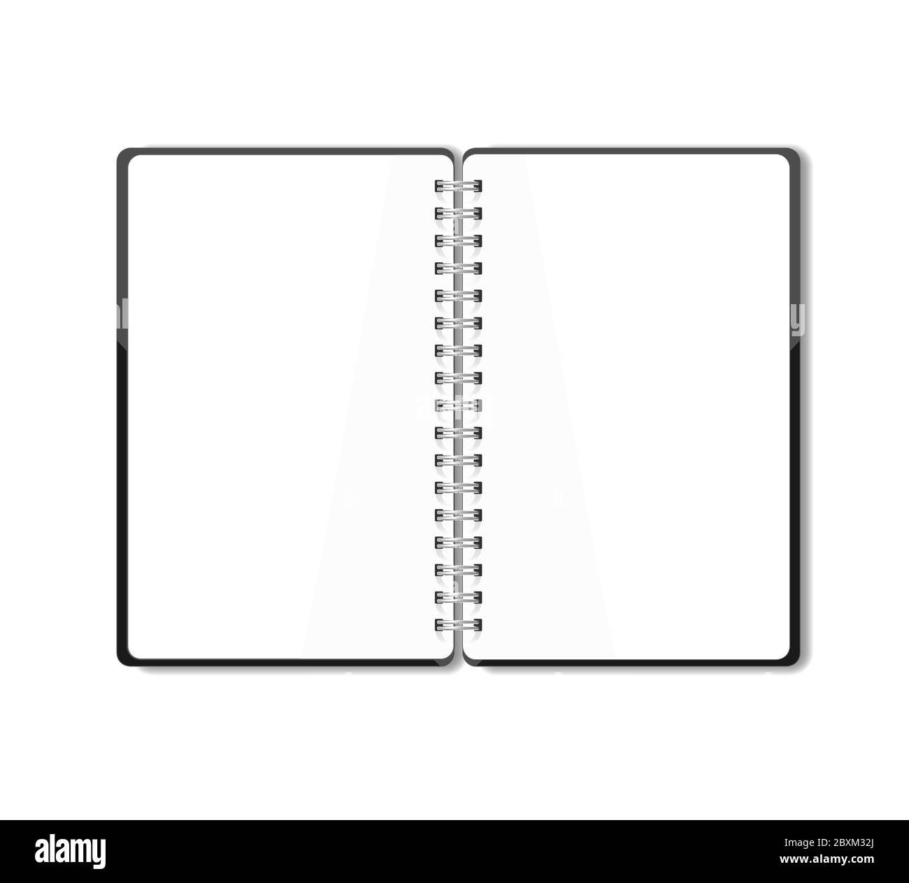 Open pocket diary, notebook, notepad, organizer, journal, phone book,  sketch pad. Stationery book set. Contacts and personal information. Blank  pages Stock Vector Image & Art - Alamy