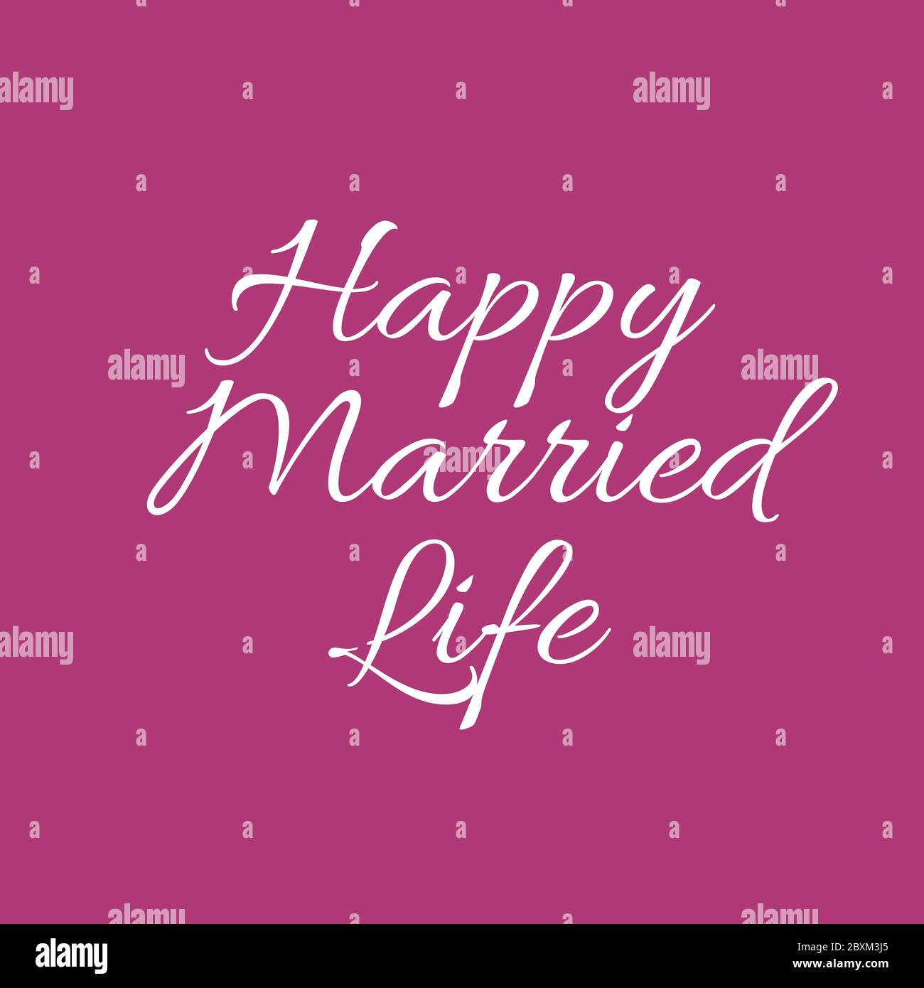 Happy married life card illustration for printing, decorations ...