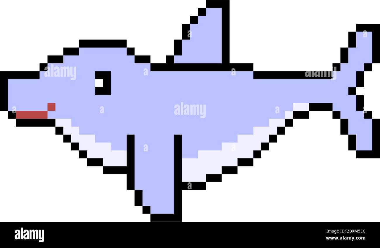 Pixel Art - Dolphin - Animals Pixel Art #01