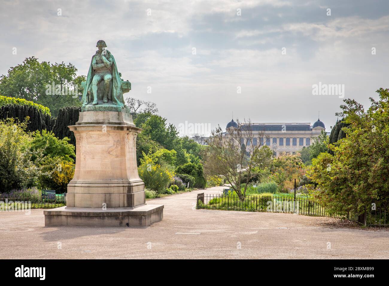 Paris, France - April 25, 2020: The Jardin des plantes (french for garden of the plants) is the main botanical garden in France. Located in Paris, it Stock Photo