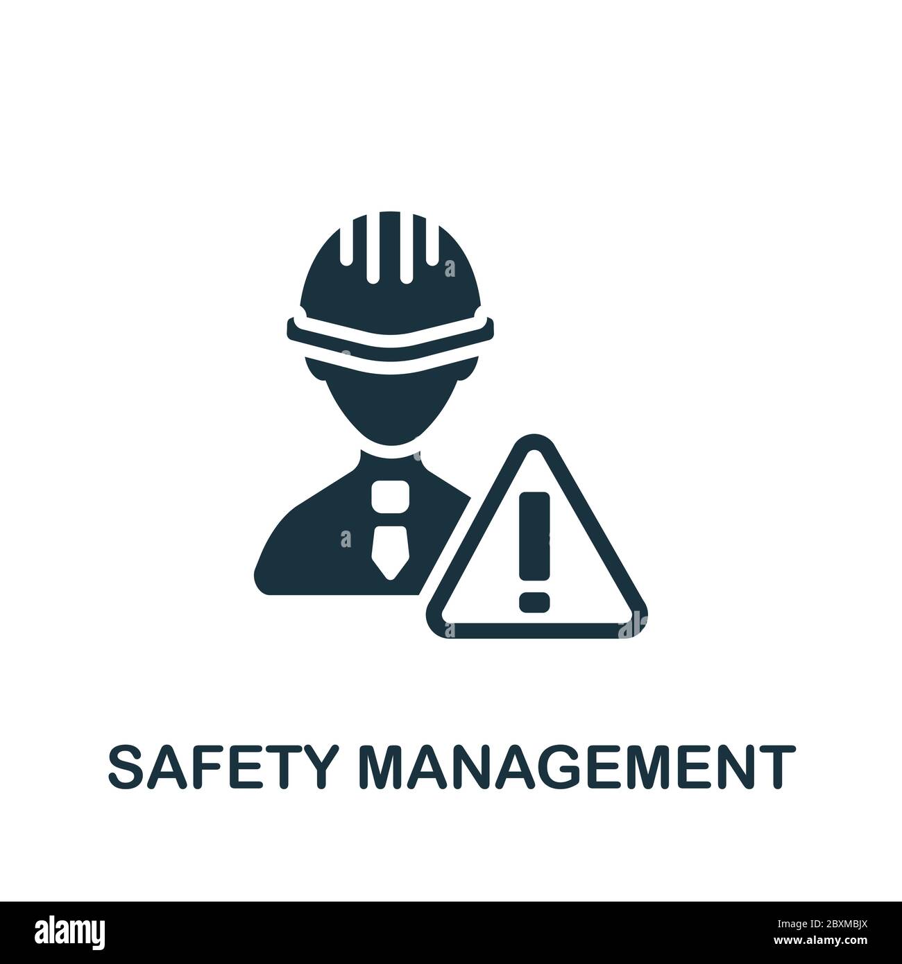 Safety Management icon. Simple element from company management