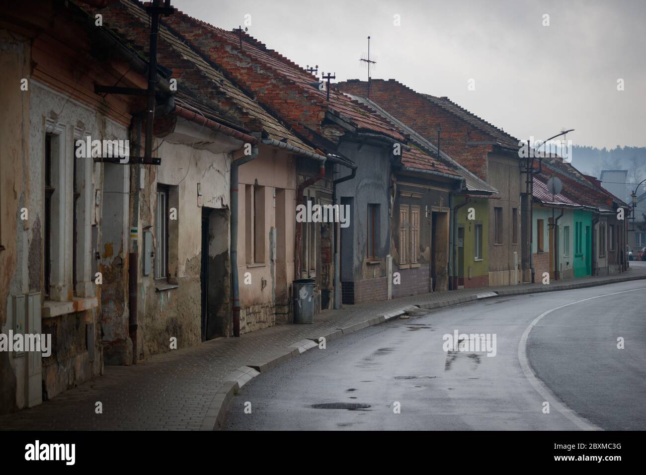 glimpse of a small village within Slovakia Stock Photo