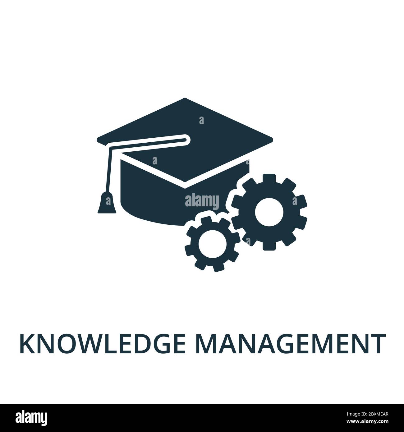 Knowledge Management icon from reputation management collection. Simple ...
