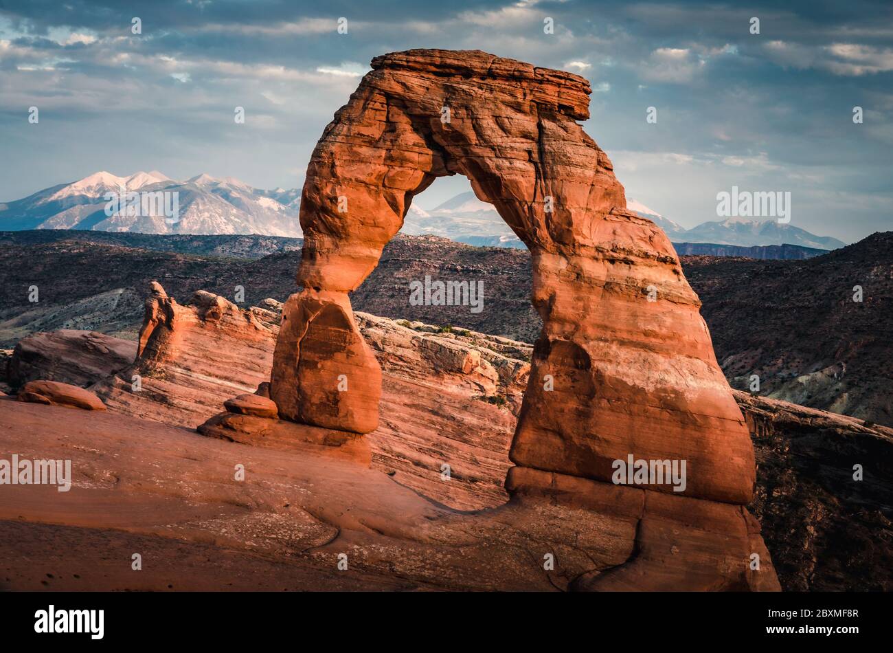 Delicate Arch at Arches National Park Stock Photo