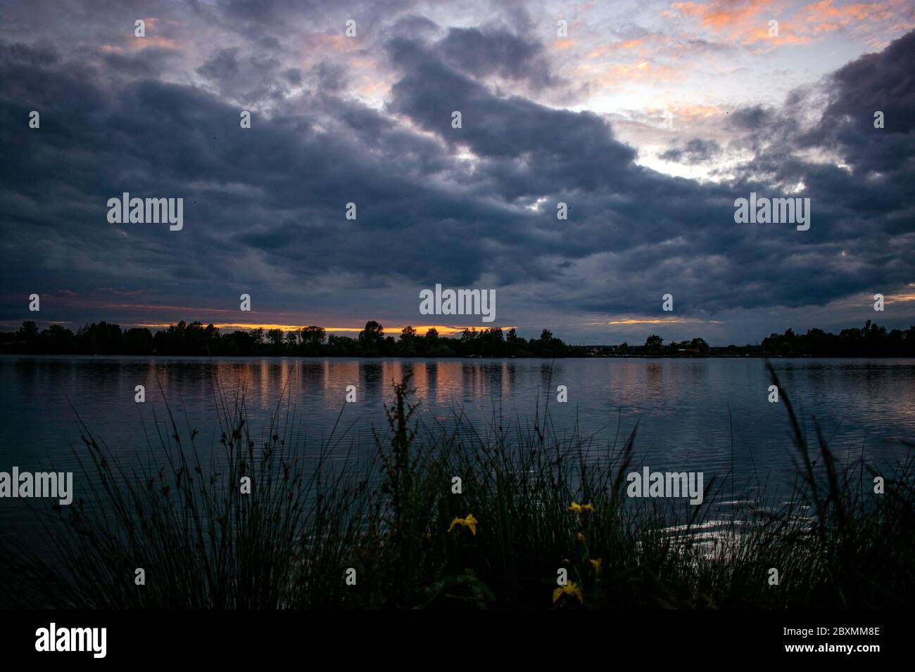 Baden-Württemberg :Scaenarum solis occasum Stock Photo