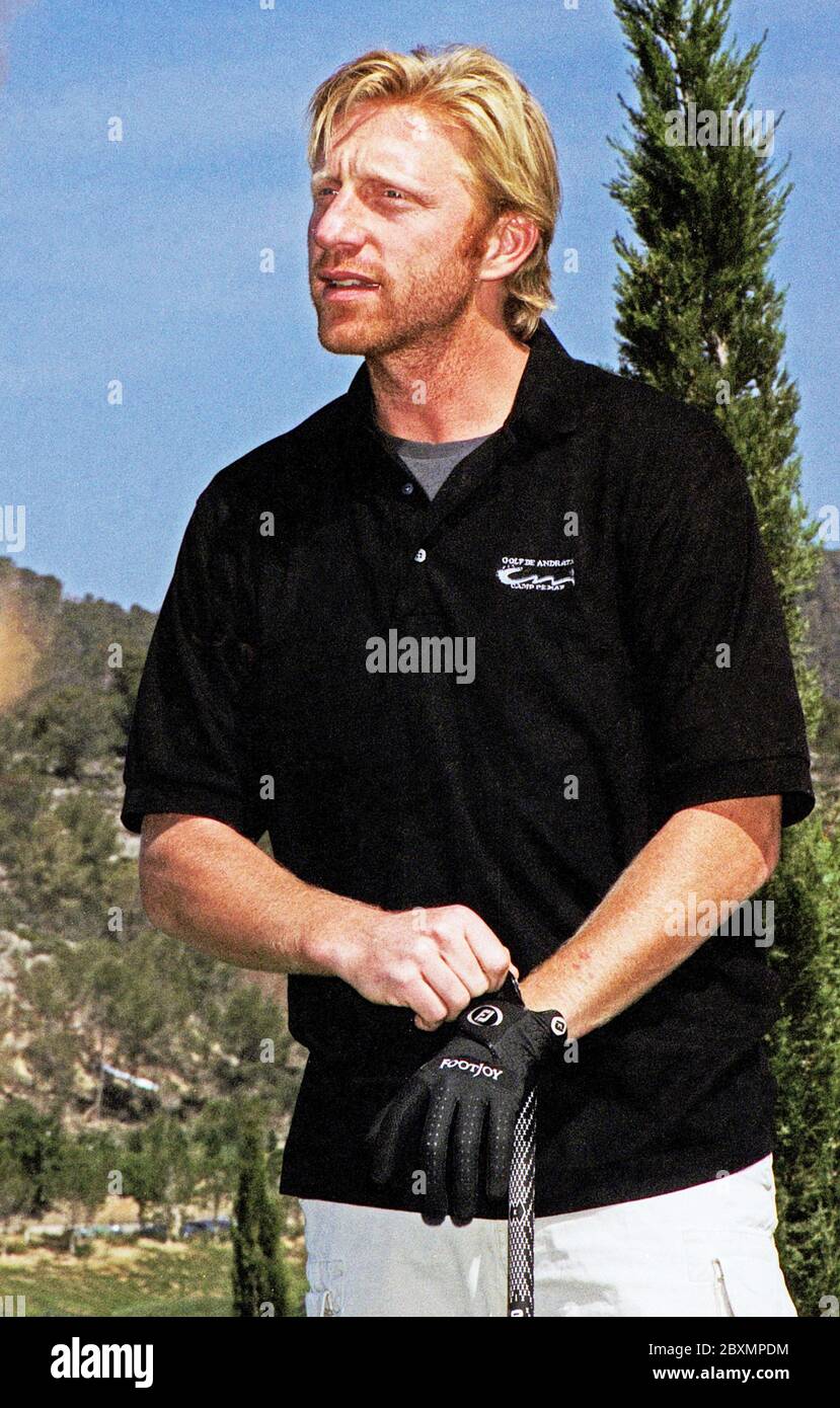 Boris Becker bei seiner Golf Trophy 2001 im Dorint Royal Golfresort & Spa Camp de Mar auf  Mallorca, Spanien 2001. Stock Photo