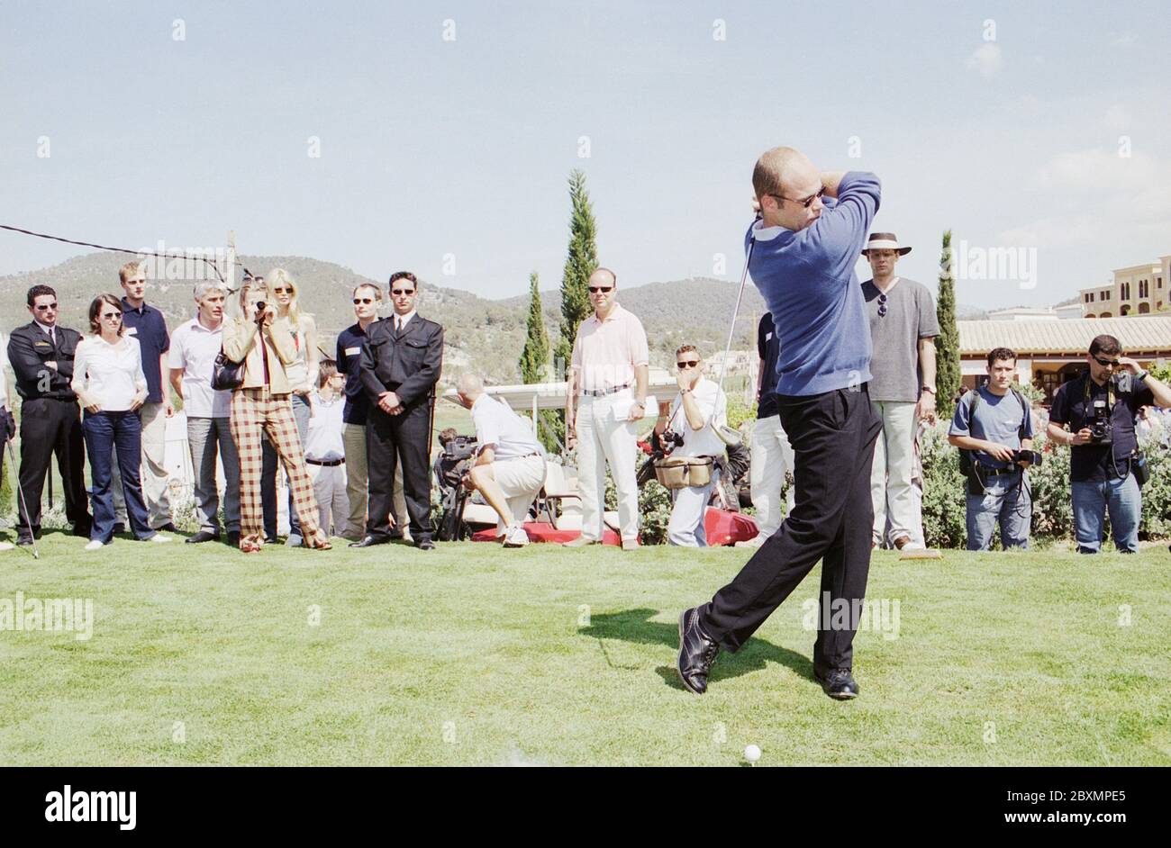 Beim Boris Becker Golf Trophy 2001 im Dorint Royal Golfresort & Spa Camp de Mar auf  Mallorca, Spanien 2001. Stock Photo