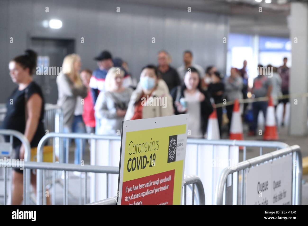 People queueing outside Ikea in Dublin as the next phase of Ireland's
