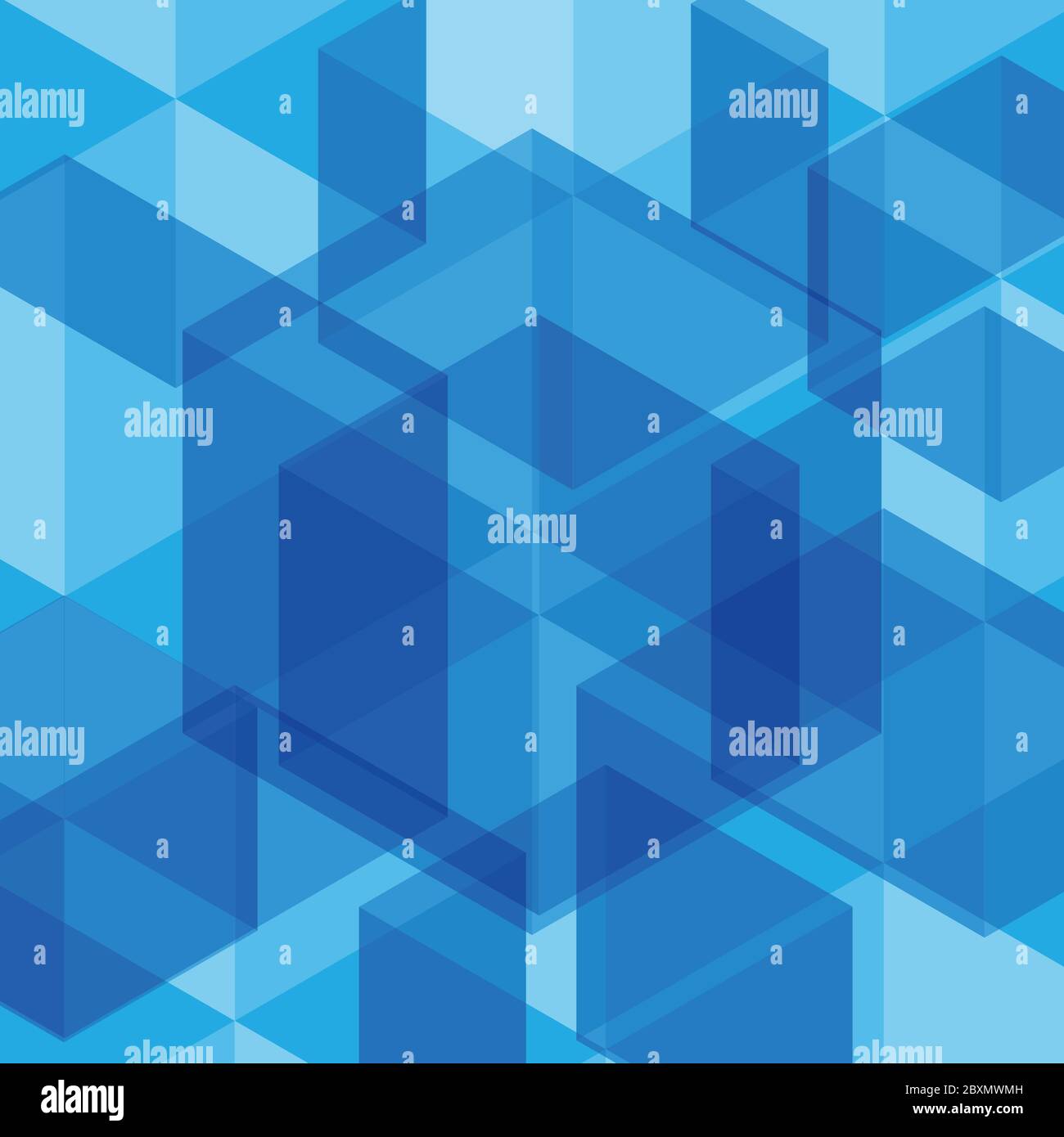 Abstract blue geometric polygon background compose by triangle shape ...