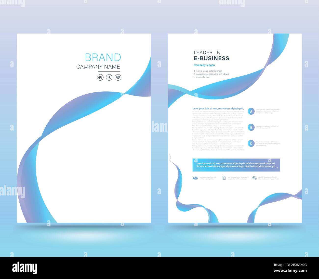 Template cover modern style for business cover report and book. Stock Vector