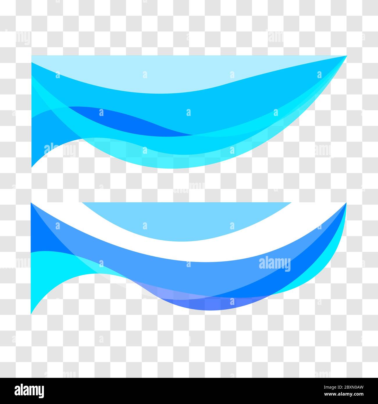 Wavy design element. Decor for brochure, banner, flyer. Fluid, color wave, curve line. Vector illustration Stock Vector