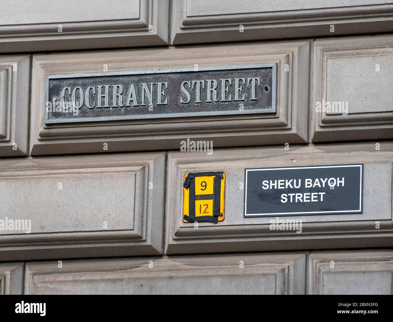 Glasgow, Scotland, UK. 6th June 2020 Two Glasgow street signs