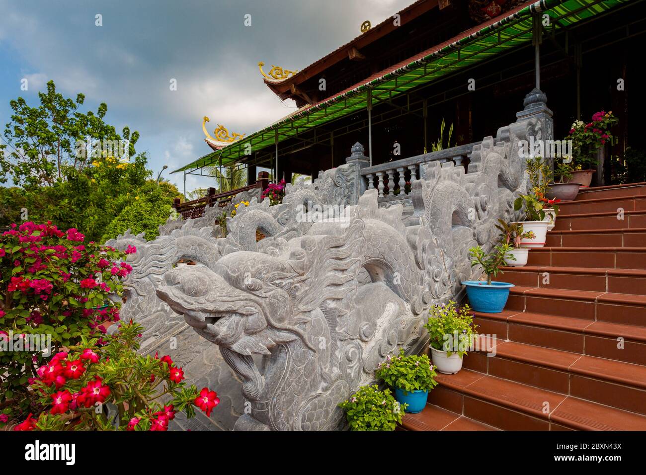Phu Quoc, Vietnam - 29 January 2020 Nguyen Trung Truc monument  in Ganh Dau cape Stock Photo