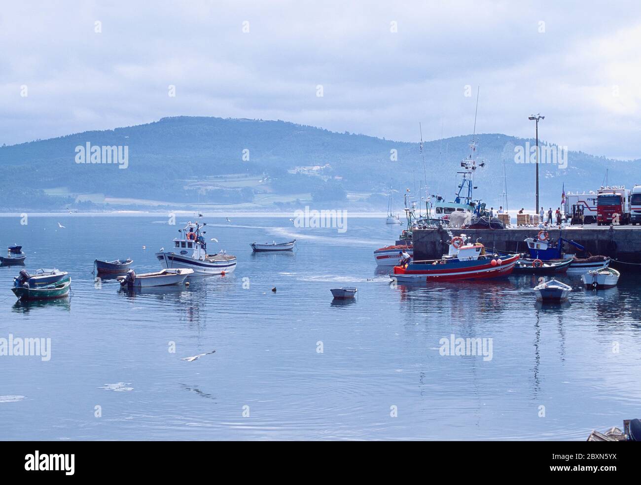 Harbour. Camariñas, La Coruña province, Galicia, Spain. Stock Photo