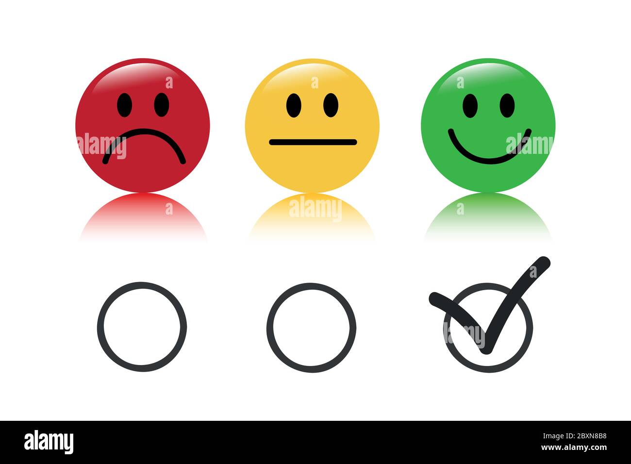 emoticon rating set isolated on white background vector illustration EPS10 Stock Vector