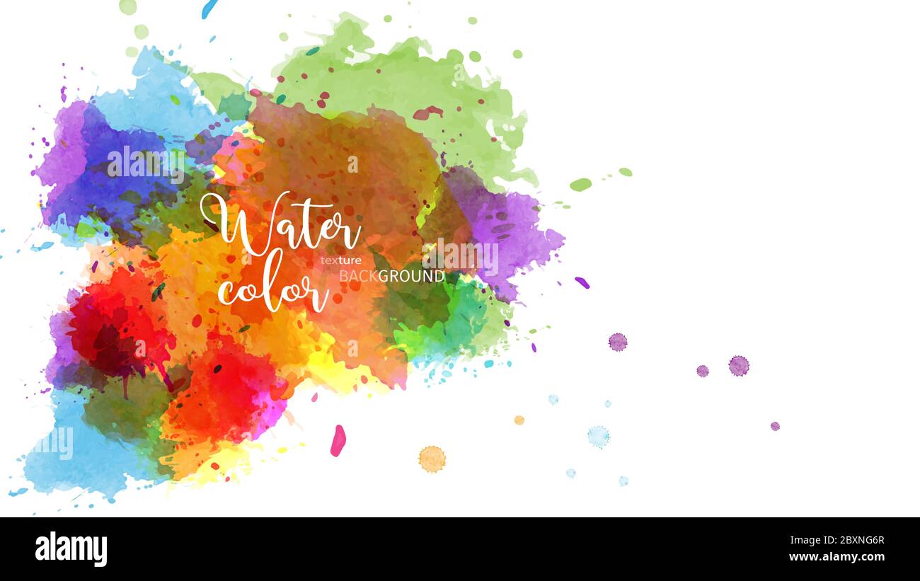 Abstract surface watercolor grunge background. Stain artistic vector used as being an element in the decorative design of header, brochure, poster, ca Stock Vector