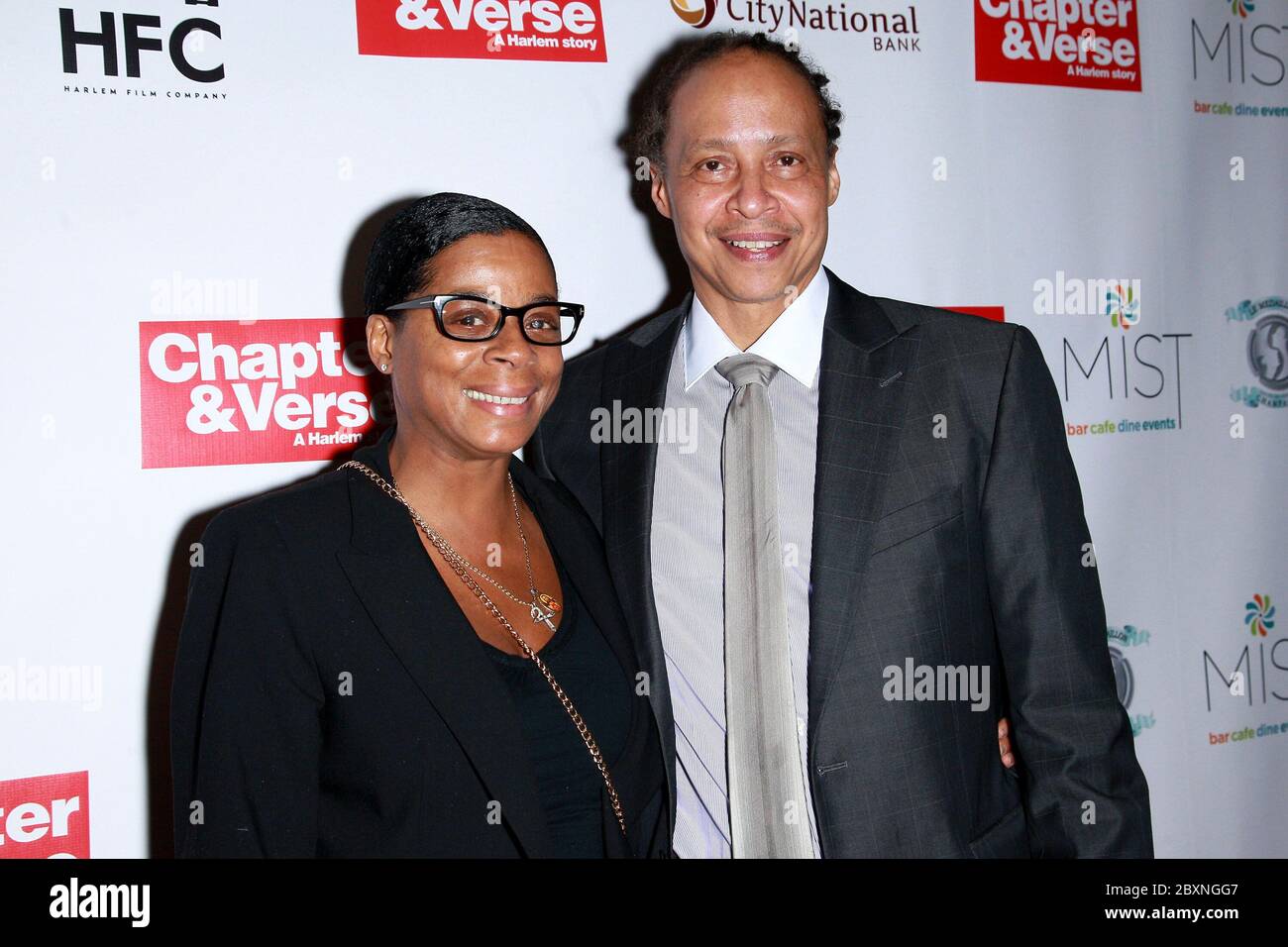 New York, NY, USA. 31 January, 2017. Robin Newland, Jamal Joseph at the CHAPTER & VERSE Premiere at MIST Harlem. Credit: Steve Mack/Alamy Stock Photo