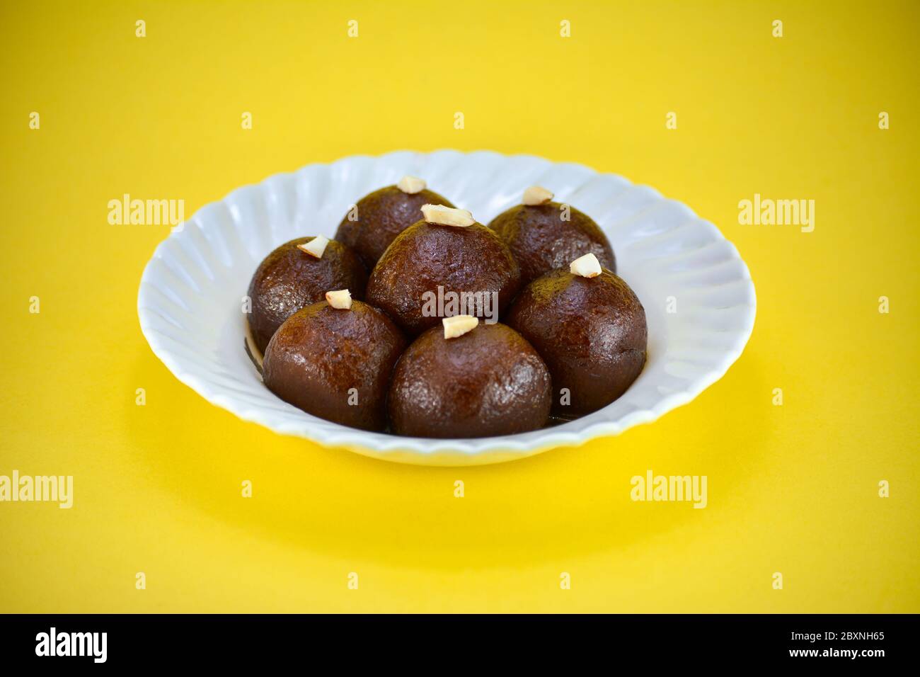 Indian Dessert or Sweet Dish Gulab Jamun Stock Photo Alamy
