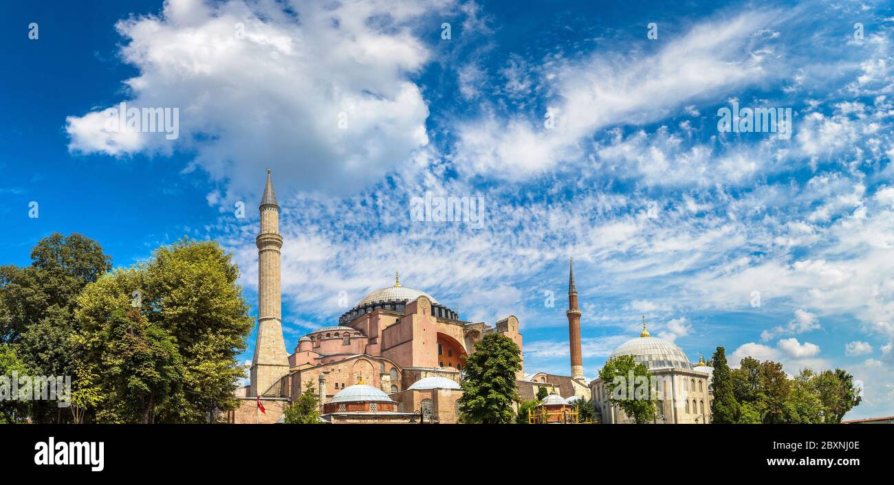 Panorama view hagia sophia hi-res stock photography and images - Alamy
