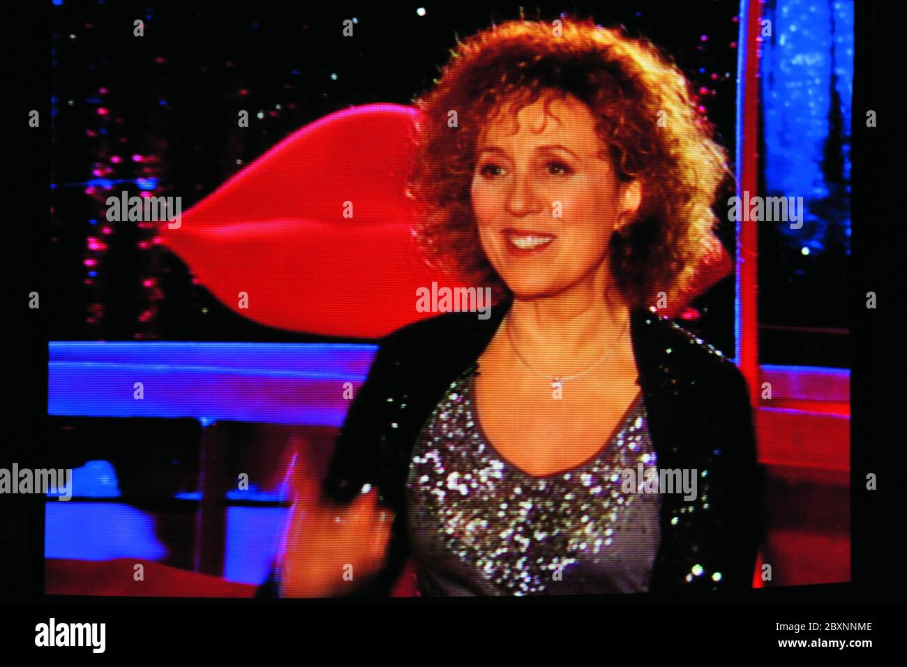 MIREILLE DUMAS TELEVISION PRESENTER Stock Photo