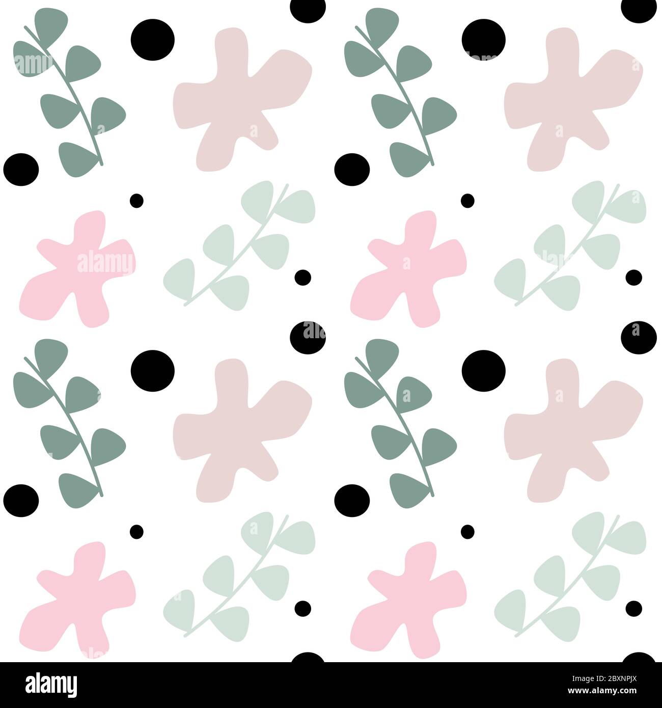Cute pastel seamless vector pattern background illustration with ...